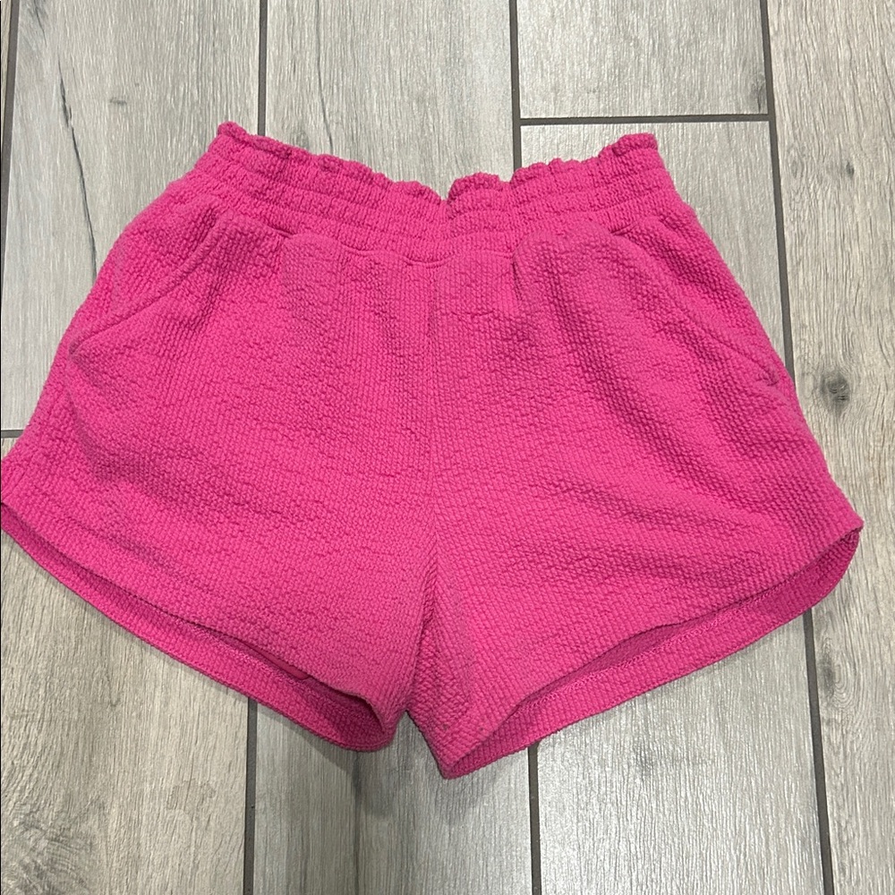 Abercrombie Kids Pink Textured Shorts